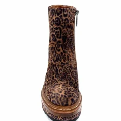 Talon|Animalier<Pons Quintana Bottines 10078.022 Daim Léo Léopard