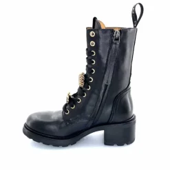 Bijoux|Bottines<GioPiu Bottines Rangers Lacées Gio+ Afra 44a Cuir Bijoux Noir