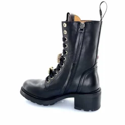 Bijoux|Bottines<GioPiu Bottines Rangers Lacées Gio+ Afra 44a Cuir Bijoux Noir