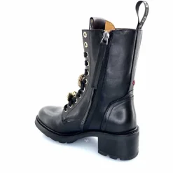 Bijoux|Bottines<GioPiu Bottines Rangers Lacées Gio+ Afra 44a Cuir Bijoux Noir