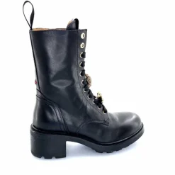 Bijoux|Bottines<GioPiu Bottines Rangers Lacées Gio+ Afra 44a Cuir Bijoux Noir