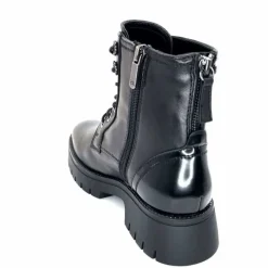 Rock|Masculin<Regarde Le Ciel Bottines Leticia 05 Cuir Noir