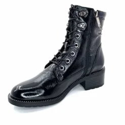 Rock|Masculin<Regarde Le Ciel Bottines Emily Cuir Vernis Noir