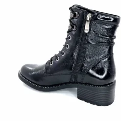 Rock|Masculin<Regarde Le Ciel Bottines Emily Cuir Vernis Noir