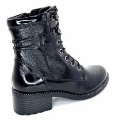 Rock|Masculin<Regarde Le Ciel Bottines Emily Cuir Vernis Noir