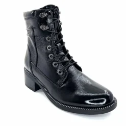 Rock|Masculin<Regarde Le Ciel Bottines Emily Cuir Vernis Noir