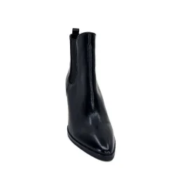Elégant|Bottines<Regarde Le Ciel Bottines Marge 02 Cuir Noir