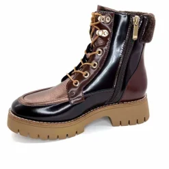 Montagne|Masculin<Regarde Le Ciel Bottines Candis 03 Cuir Glacé Marron