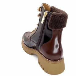 Montagne|Masculin<Regarde Le Ciel Bottines Candis 03 Cuir Glacé Marron