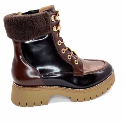 Montagne|Masculin<Regarde Le Ciel Bottines Candis 03 Cuir Glacé Marron