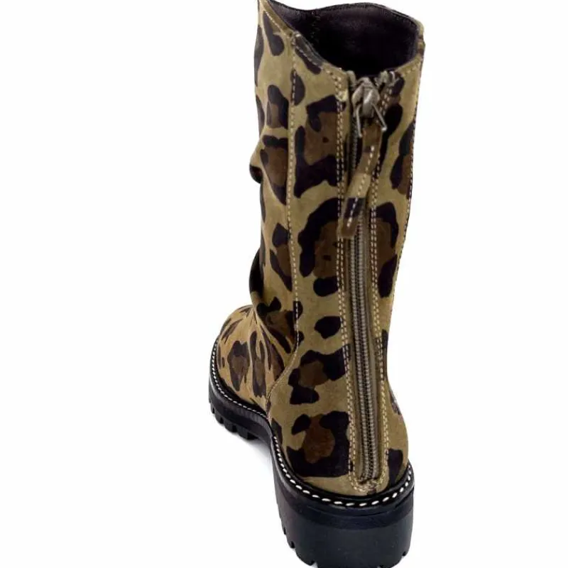 Animalier|Bottines<Requin Bottines Reqins Dunk Daim Léo Kaki