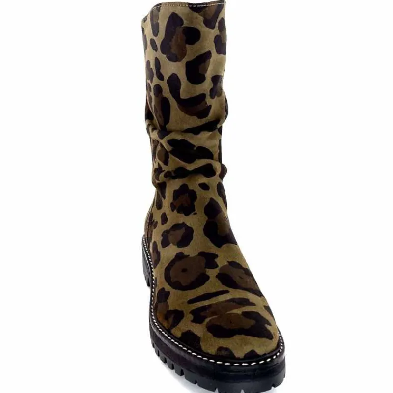 Animalier|Bottines<Requin Bottines Reqins Dunk Daim Léo Kaki