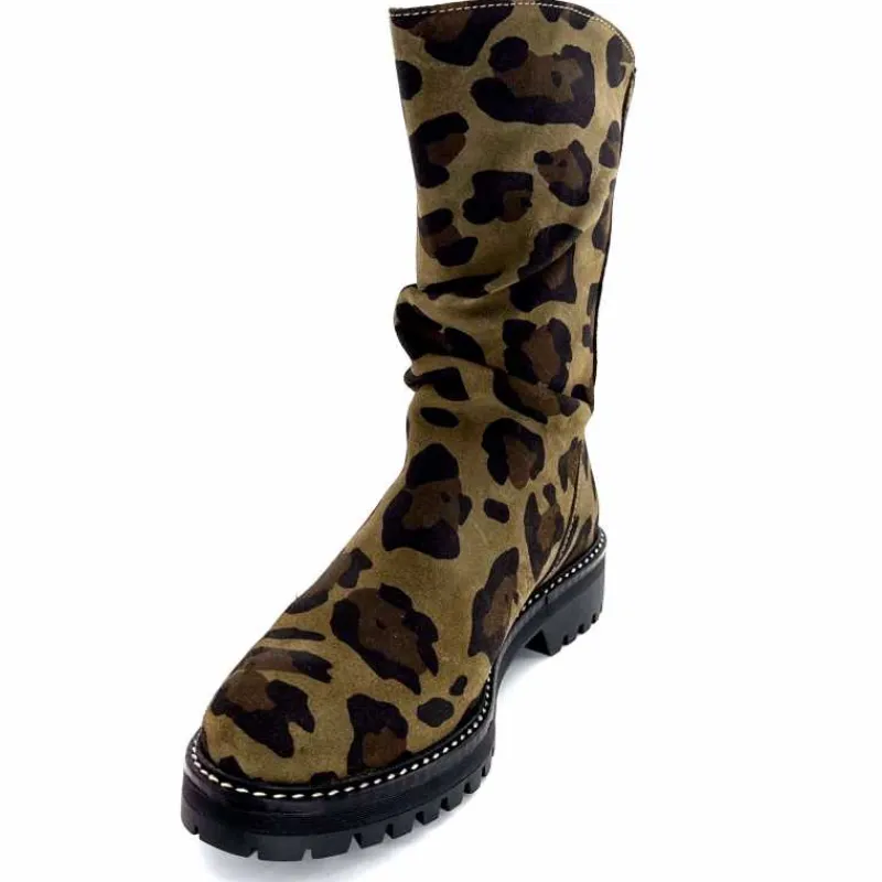 Animalier|Bottines<Requin Bottines Reqins Dunk Daim Léo Kaki