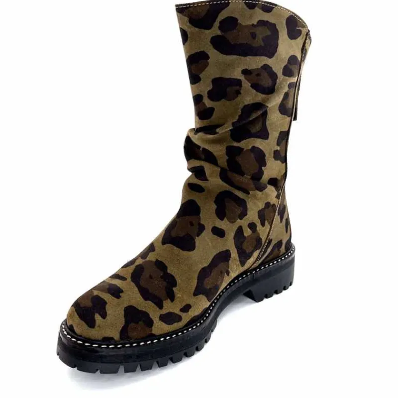 Animalier|Bottines<Requin Bottines Reqins Dunk Daim Léo Kaki