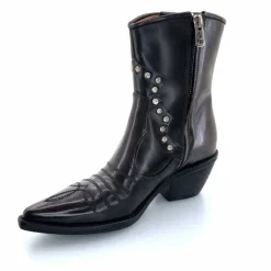 Rock|Santiags<AS 98 Bottines Santiags AS98 B84203 Cuir Noir