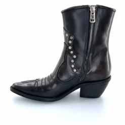 Rock|Santiags<AS 98 Bottines Santiags AS98 B84203 Cuir Noir