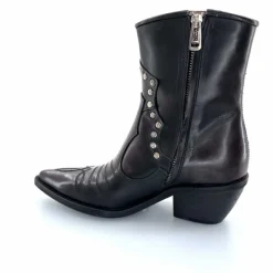Rock|Santiags<AS 98 Bottines Santiags AS98 B84203 Cuir Noir