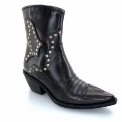 Rock|Santiags<AS 98 Bottines Santiags AS98 B84203 Cuir Noir