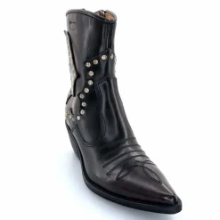 Rock|Santiags<AS 98 Bottines Santiags AS98 B84203 Cuir Noir