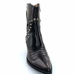 Rock|Santiags<AS 98 Bottines Santiags AS98 B84203 Cuir Noir