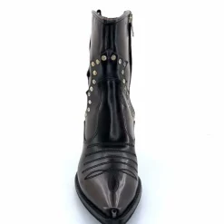 Rock|Santiags<AS 98 Bottines Santiags AS98 B84203 Cuir Noir