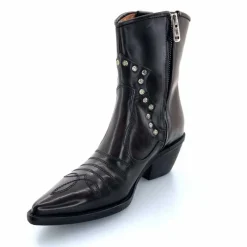 Rock|Santiags<AS 98 Bottines Santiags AS98 B84203 Cuir Noir