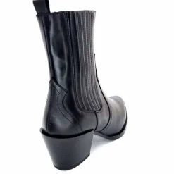 Basic|Santiags<Dansi Bottines Santiags 7192 Cuir Noir