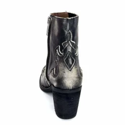 Talon|Rock<Minka Bottines Santiags Horlene Cuir Gris GrisFoncé