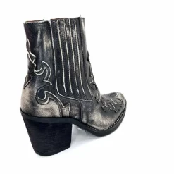 Talon|Rock<Minka Bottines Santiags Horlene Cuir Gris GrisFoncé