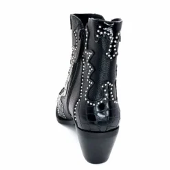 Rock|Fantaisie<noa harmon Bottines Santiags 9098 Cuir Noir