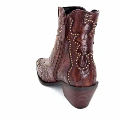 Rock|Fantaisie<noa harmon Bottines Santiags 9098 Cuir Marron