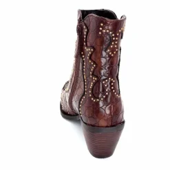 Rock|Fantaisie<noa harmon Bottines Santiags 9098 Cuir Marron