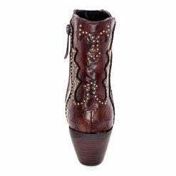 Rock|Fantaisie<noa harmon Bottines Santiags 9098 Cuir Marron