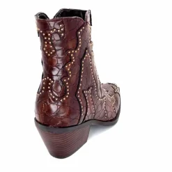 Rock|Fantaisie<noa harmon Bottines Santiags 9098 Cuir Marron
