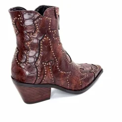 Rock|Fantaisie<noa harmon Bottines Santiags 9098 Cuir Marron