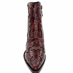 Rock|Fantaisie<noa harmon Bottines Santiags 9098 Cuir Marron