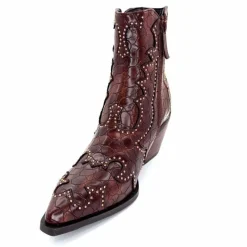 Rock|Fantaisie<noa harmon Bottines Santiags 9098 Cuir Marron