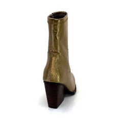 Rock|Santiags<noa harmon Bottines Santiags 9095 Yvette Cuir Métal Or