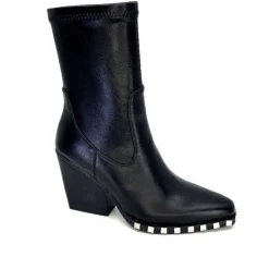 Rock|Santiags<noa harmon Bottines Santiags 9095 Yvette Cuir Noir