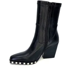 Rock|Santiags<noa harmon Bottines Santiags 9095 Yvette Cuir Noir