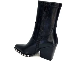 Rock|Santiags<noa harmon Bottines Santiags 9095 Yvette Cuir Noir