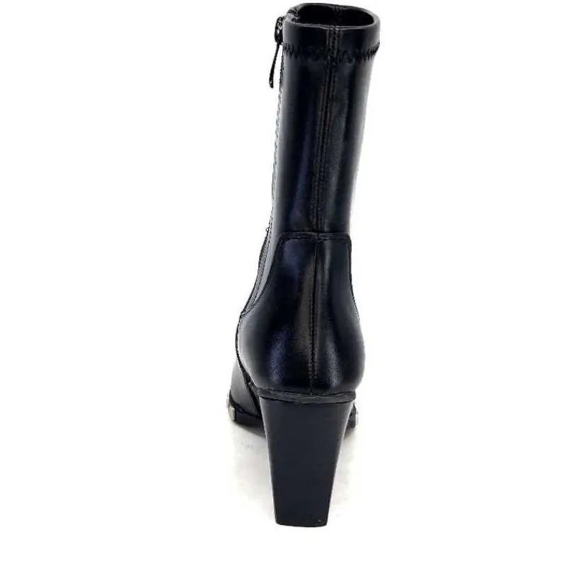 Rock|Santiags<noa harmon Bottines Santiags 9095 Yvette Cuir Noir