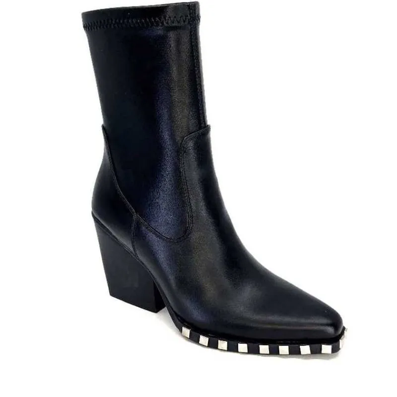Rock|Santiags<noa harmon Bottines Santiags 9095 Yvette Cuir Noir