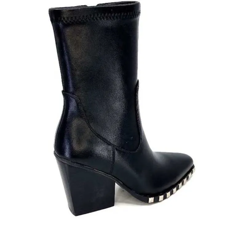 Rock|Santiags<noa harmon Bottines Santiags 9095 Yvette Cuir Noir