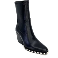Rock|Santiags<noa harmon Bottines Santiags 9095 Yvette Cuir Noir