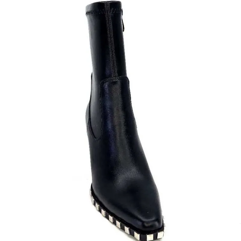 Rock|Santiags<noa harmon Bottines Santiags 9095 Yvette Cuir Noir