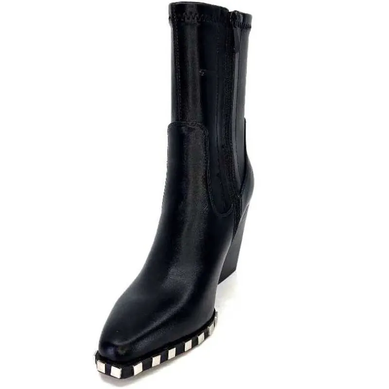 Rock|Santiags<noa harmon Bottines Santiags 9095 Yvette Cuir Noir