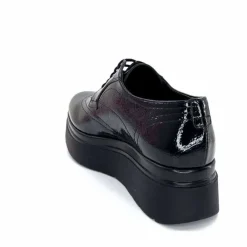 Elégant|Compensées & Plateformes<Ivoire0130a Derbies à Plateformes Ivoire 2c5319 Vernis Noir