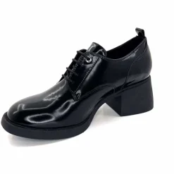 Talon|Elégant<marcha / m.moustafa Derbies à Talon Ivoire Snj 2003 Cuir Glacé Noir