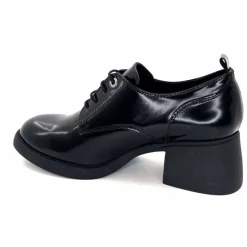 Talon|Elégant<marcha / m.moustafa Derbies à Talon Ivoire Snj 2003 Cuir Glacé Noir